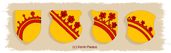 Verschiedene Darstellungen des Wappens
